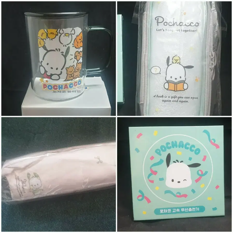 산리오,포차코,굿즈,새제품,4종