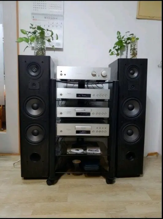 인켈 중형 4단 오디오, 스피커 세트 ( MAX 120W+120W)