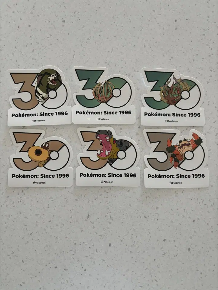포켓몬 30주년 스티커 사막 포켓몬