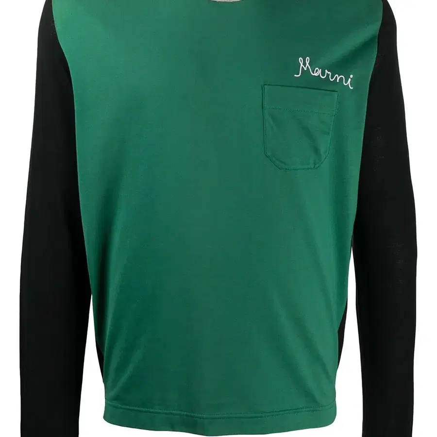 Marni contrast-panel embroidered sweatshirt