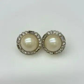 [ 새상품급 ] NINA RICCI 니나리치 귀걸이 모조 진주 큐빅