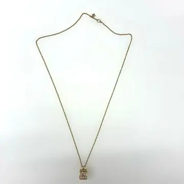 NINA RICCI 니나리치 목걸이 NR 로고 큐브 큐빅
