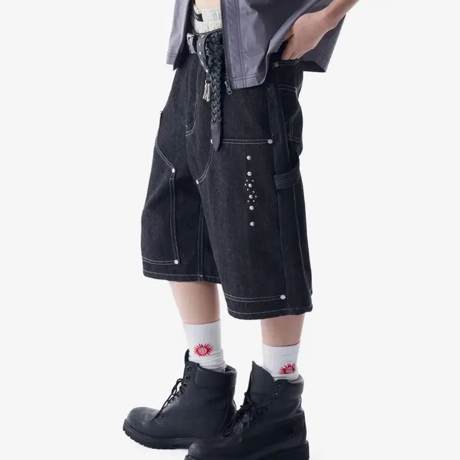 아캄 데님 팬츠 반바지
