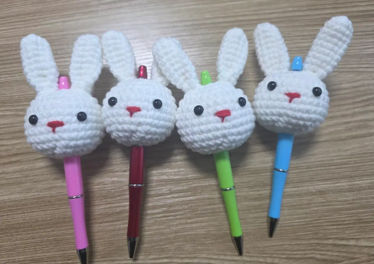 토끼 뜨개 볼펜