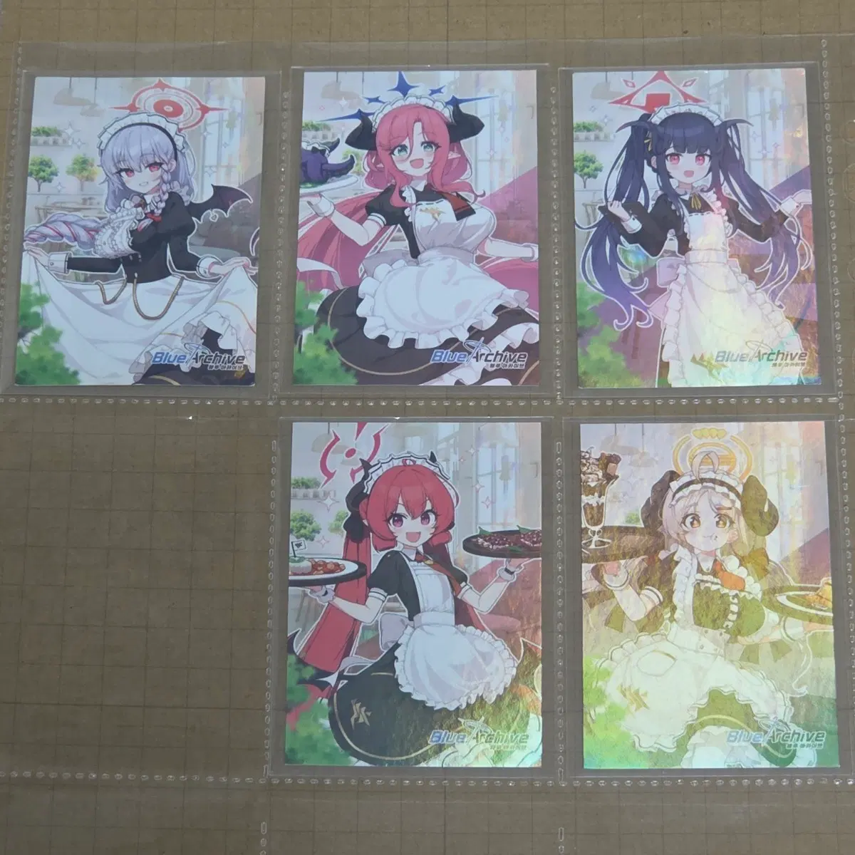 Blue Archive Cafe Memorial Welcome Package 1, 2 Full Set Photocard