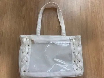 WEGO/ [ S 사이즈 ] 레이스업 이타백 화이트