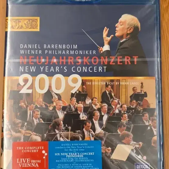 2009 빈 필하모닉 신년음악회 (Neujahrskonzert 2009) 데카(DECCA) 레이블 블루레이 미개봉(새상품)