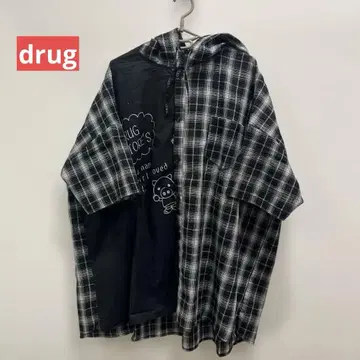 2점 이상 10% OFF [드럭 스토어즈] drug 셔츠