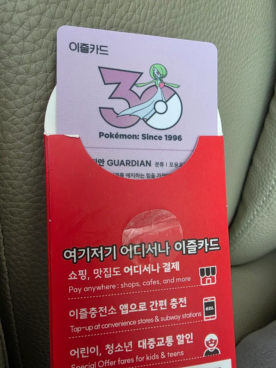 포켓몬 이즐 교통카드 가디안