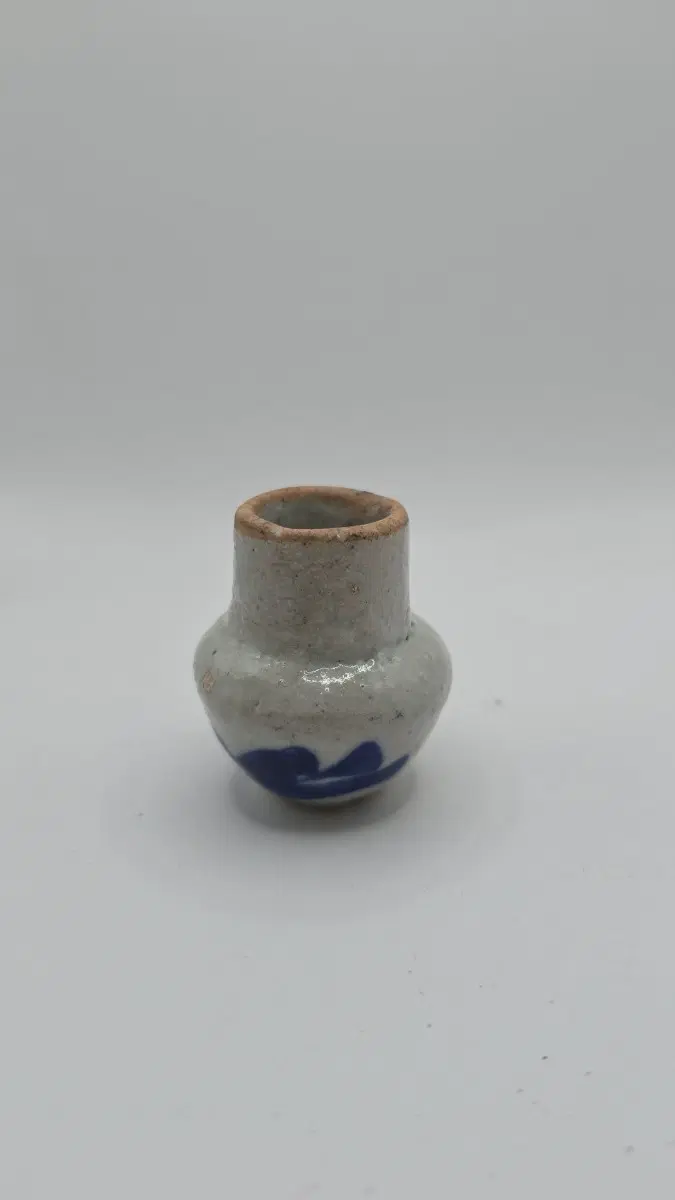 골동품 청화백자초문 명기호