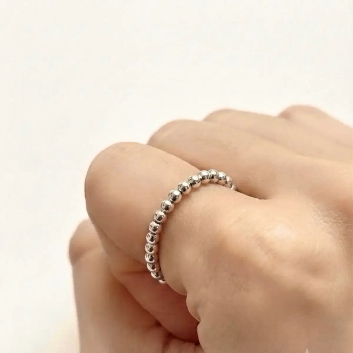 Silver925 볼링 레이어드 실버 반지