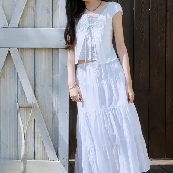 새상품)미쏘 캉캉 롱 스커트(M)