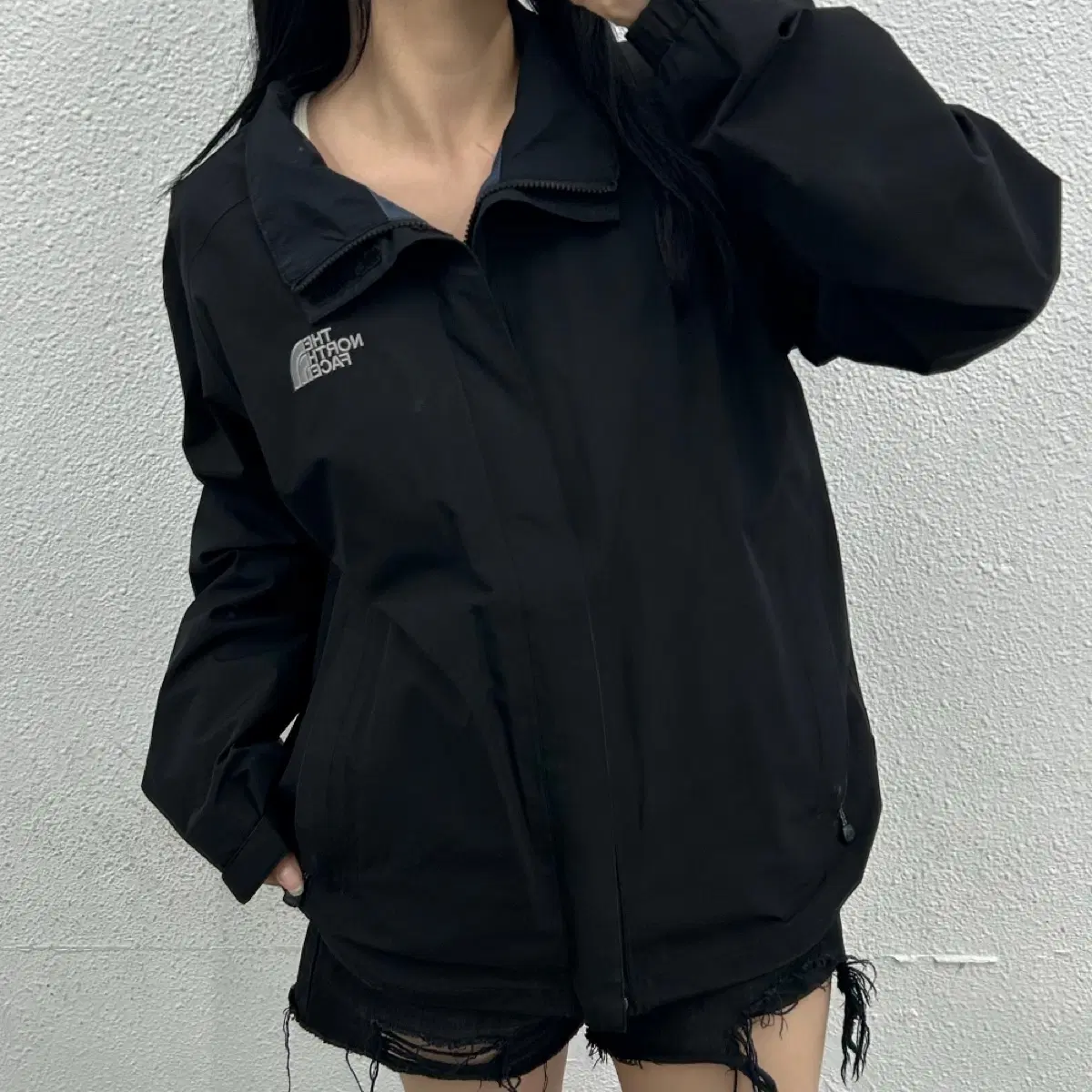 노스페이스 블랙 바람막이 95