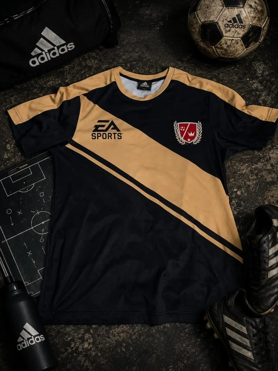 EA SPORTS 콜라보 축구 유니폼 블랙/골드