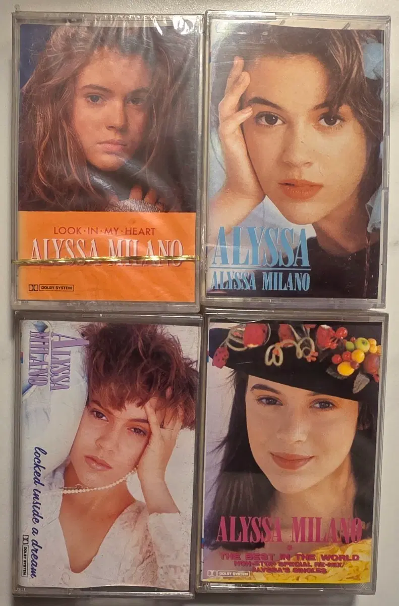 Alissa Milano 알리사 밀라노 미개봉 카세트 테이프 4종 세트 코만도 코맨도 Alyssa Milano 앨리사 밀라노 알리사밀라노 앨리사밀라노 코맨도