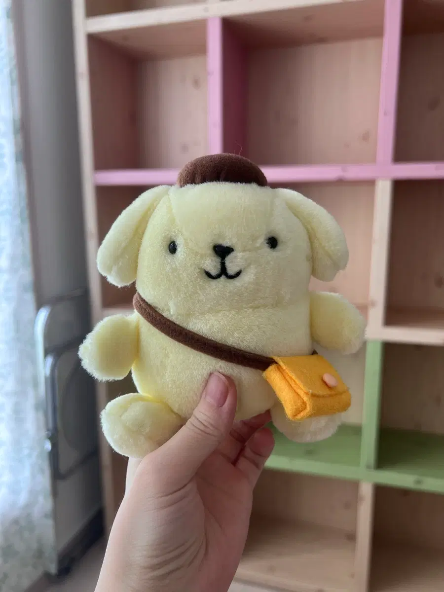 고전 여행가방 멘 폼폼푸린 인형
