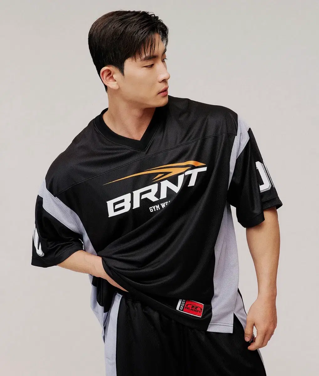 본투윈 져지 반팔 블랙
