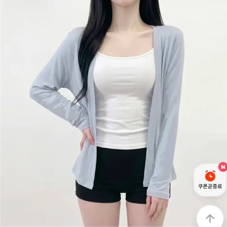 델로젯 [쿨링 /여리핏보장 ] 찰랑 오픈 가디건 소라