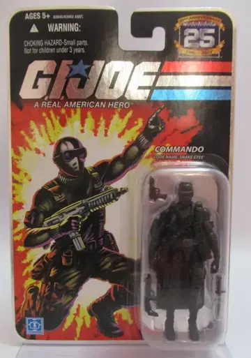HASBRO 25TH ANNIVERSARY 1982-2007 G.I. JOE SNAKE EYES
