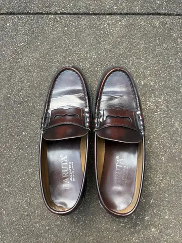 HARUTA 남성용 로퍼 브라운 26.5cm