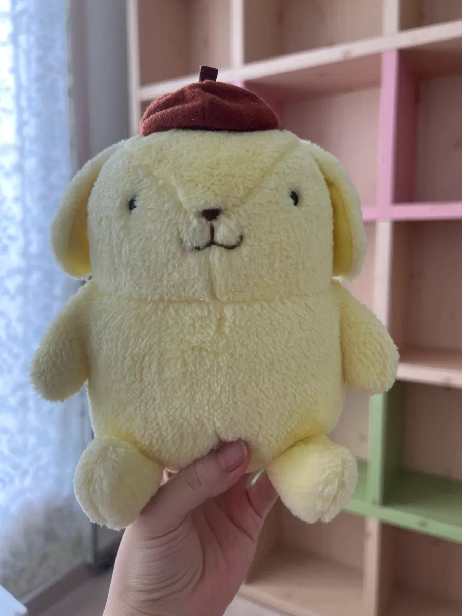반짝이 털 고전 폼폼푸린 인형