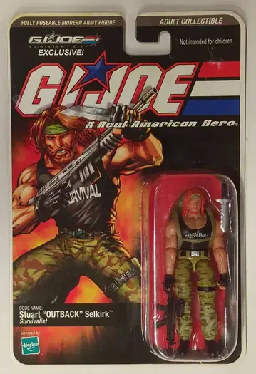 HASBRO 컬렉터스 클럽 한정판 스튜어트 아웃백 셀커크 3.5인치