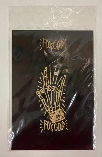 10 BABYMETAL BUDOKAN BABYMETAL [ FOX GOD HAND SIGN GOLD VER. ] 스티커 와펜