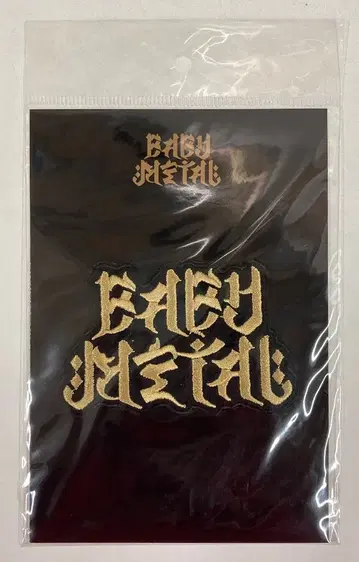 10 BABYMETAL BUDOKAN BABYMETAL [ 센고쿠WOD 로고 GOLD VER. ] 스티커 와펜