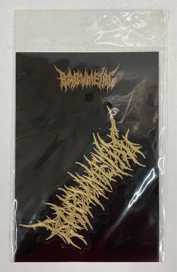 10 BABYMETAL BUDOKAN BABYMETAL [ BRUTAL METAL BOSS 로고 GOLD VER. ] 스티커 와펜