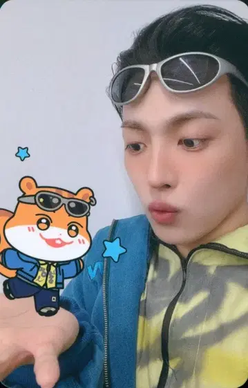 ATEEZ 랜덤 트레이딩 카드 HONGJOONG ANITEEZ IN COLER 1/5