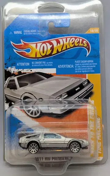 MATTEL 2011 HW PREMIERE HOTWHEELS 백 투 더 퓨처 타임 머신 T9688