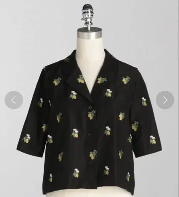 UNITED ARROWS LOEFF 레몬 자카드 셔츠