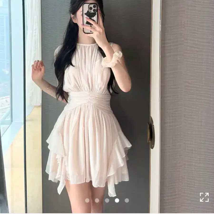 수입의류 블랑 셔링 코르셋 원피스
