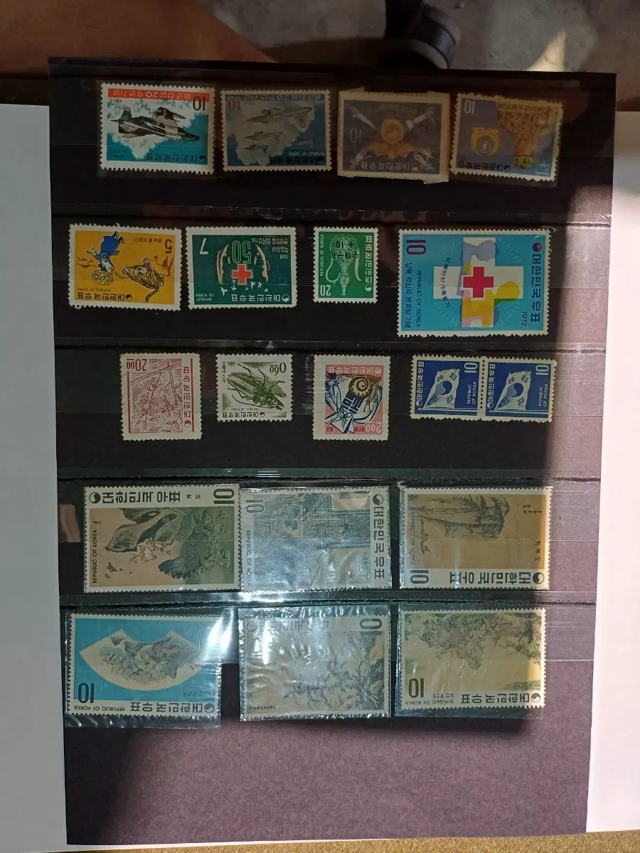한국우표 여러가지 18종 7