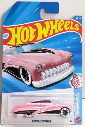 MATTEL HOTWHEELS HW FAN DRIVEN 3/5 JJJ17 PURPLE PASSION 핑크 46/250