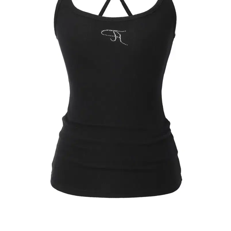쓰리타임즈 Jewel cross back tank top