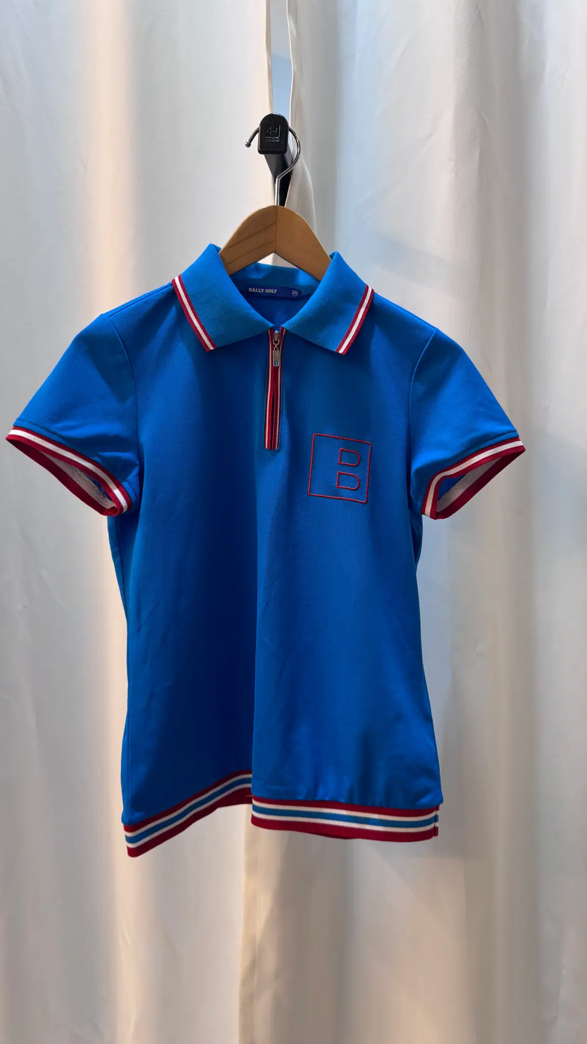 BALLY GOLF 발리골프 여성 집업 반팔 카라티 A373