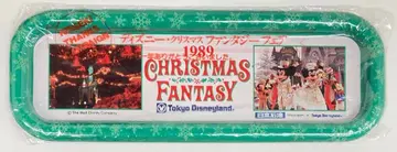 도쿄 디즈니랜드 알루미늄 트레이/실사 일본석유 CHRISTMAS FANTASY 1989 1989