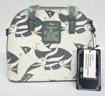 LOUNGEFLY BAG TIM BURTON'S THE NIGHTMARE BEFORE CHRISTMAS ZERO TOSS PRINT DOME