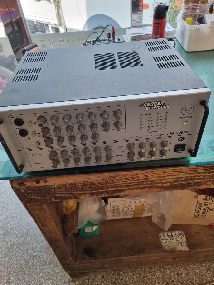 앰프JAGUAR SUHYOUNG 4채널 디지털 파워 앰프 PA-506NT