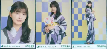 노기자카46 회장 한정판 랜덤 브로마이드 이오키 마오 2024.July-II 유카타 3종 컴프