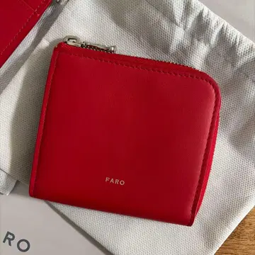 FARO 접이식 지갑 카드 케이스 세트 레드