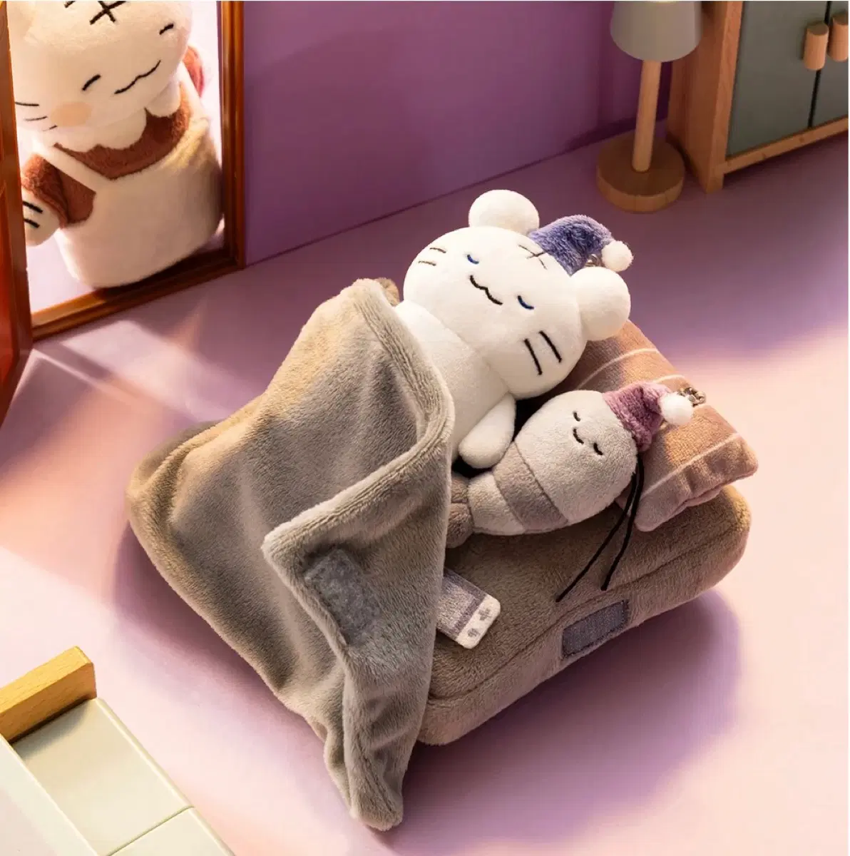 화이트타이거앤블랙타이거인형