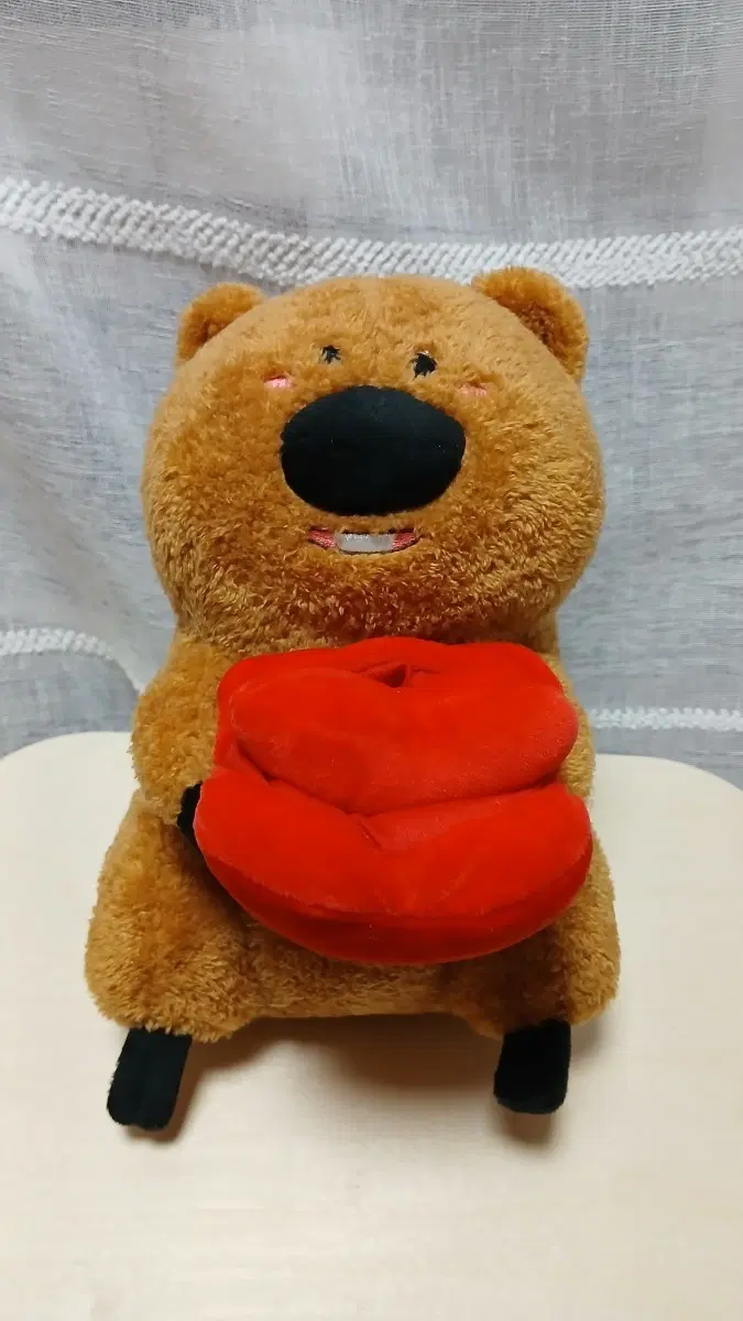 쿼카 하트 주머니 인형 (사..사랑해!)