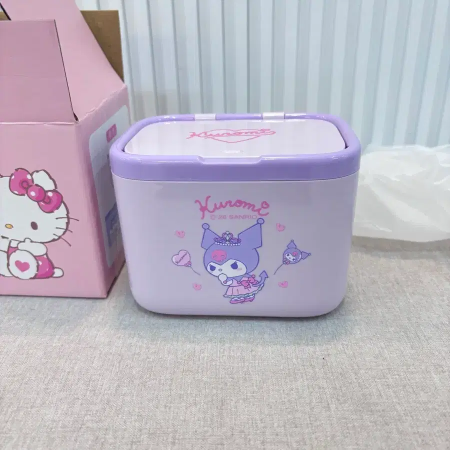 쿠로미 원터치 수납함 보라색