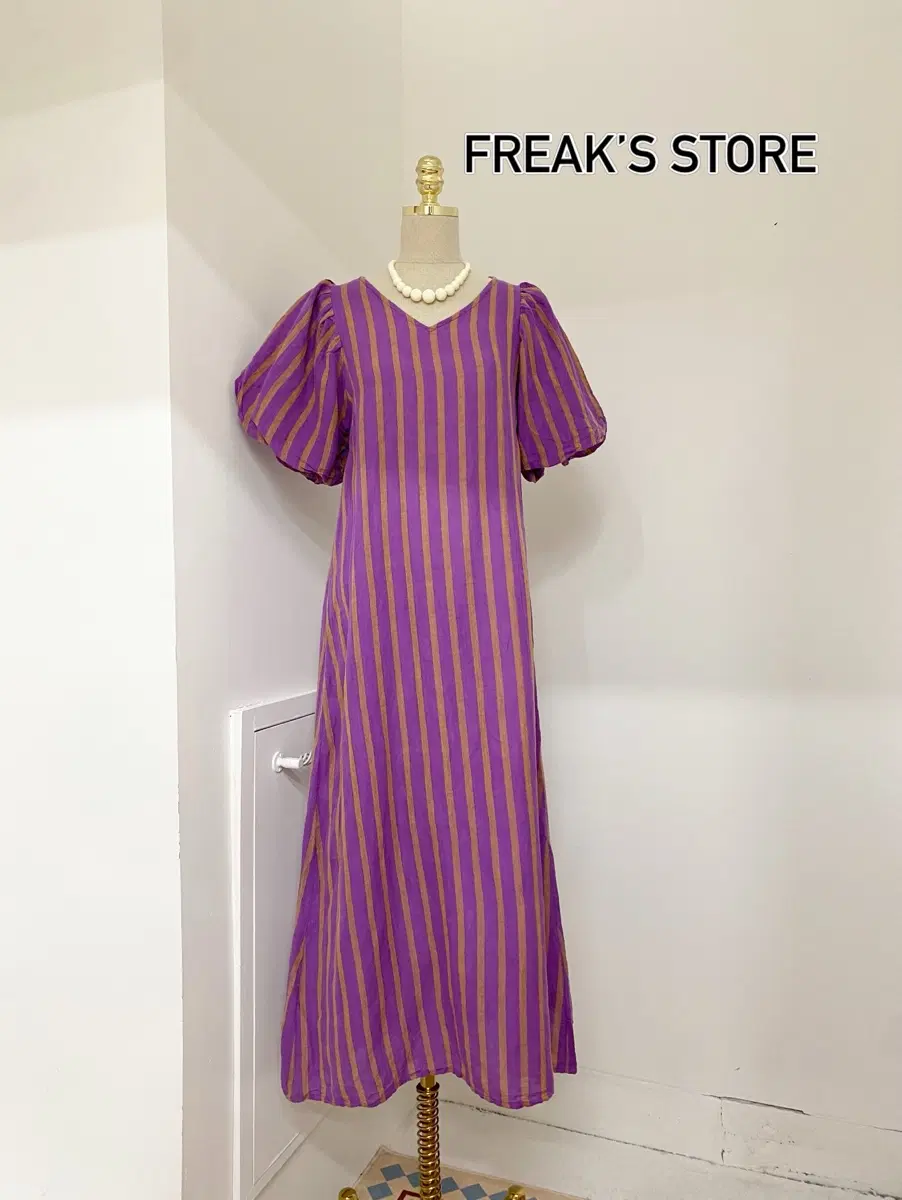 Freaks Store 체셔 린넨 반전 롱OPS