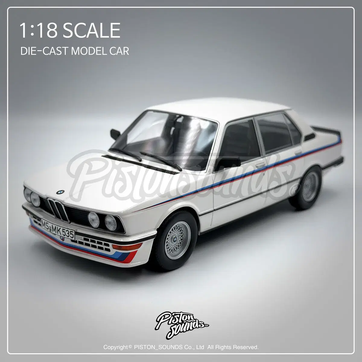 NOREV 노레브 1:18스케일 BMW M535i E12 5시리즈 올드카 다이캐스트 화이트