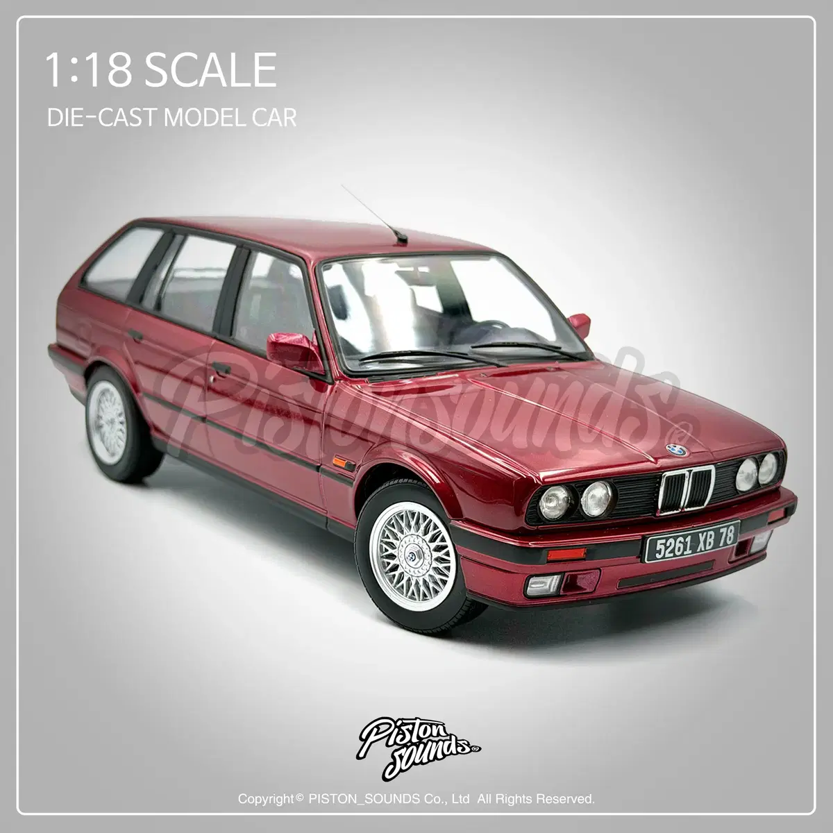 NOREV 노레브 1:18스케일 BMW 325i E30 투어링 레드 올드카 다이캐스트