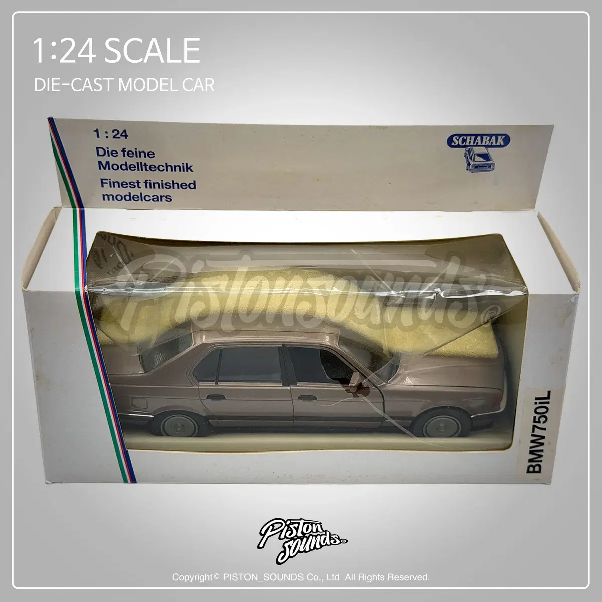SCHABAK 1:24스케일 BMW 750iL E32 7시리즈 독일 생산 다이캐스트 올드카