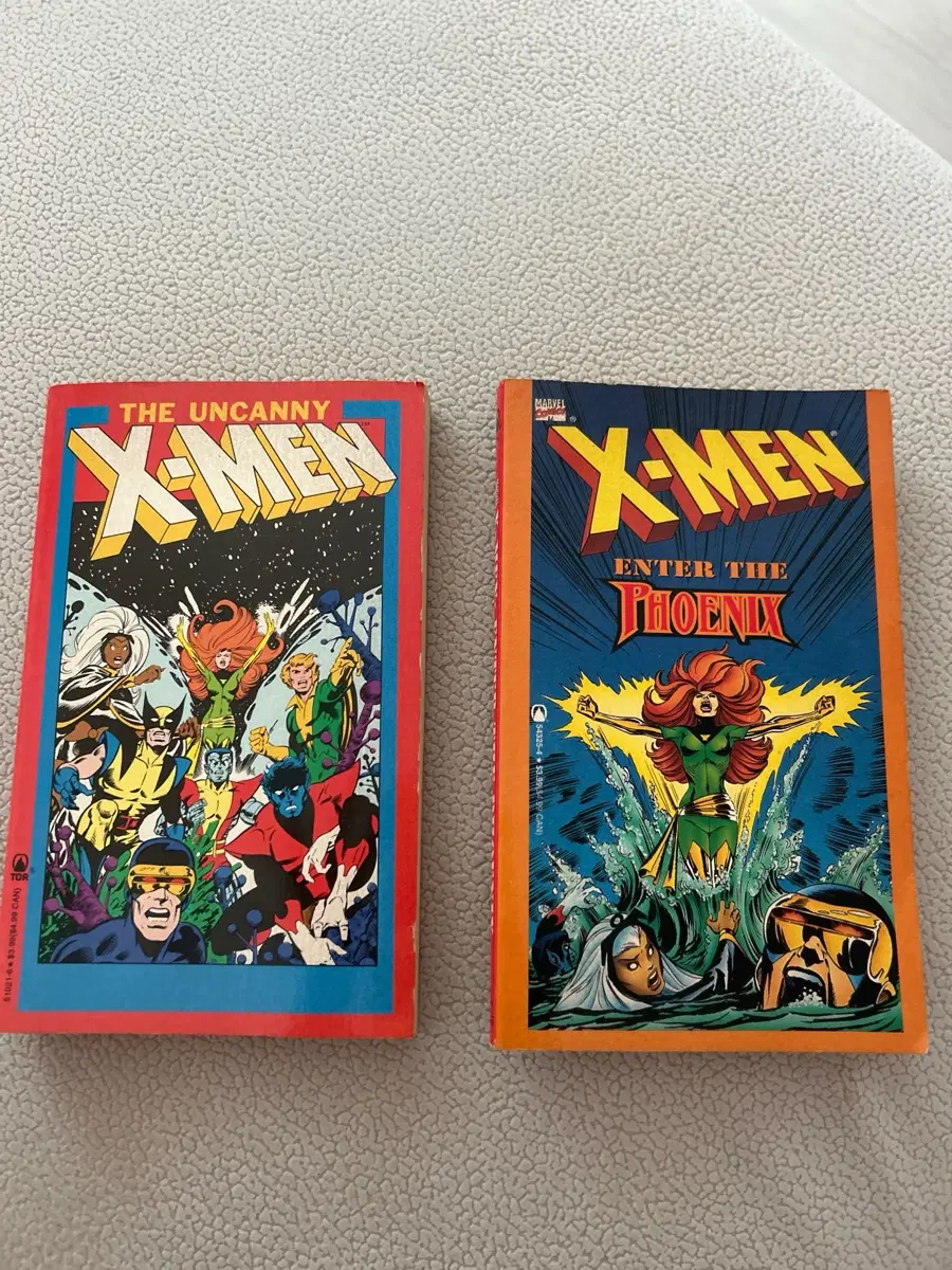 [빈티지/희귀] 90년대 미국 마블 엑스맨(X-MEN) 영문 원서 페이퍼백 2권 일괄